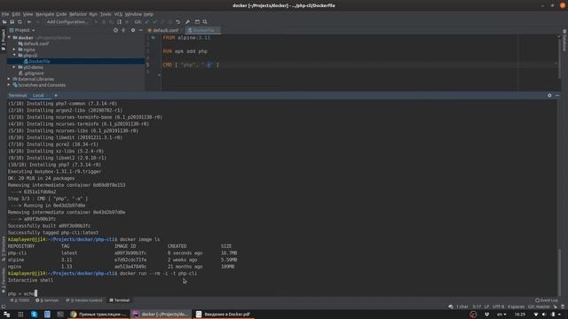 Введение в Docker. PHP-разработка в Docker смотреть онлайн