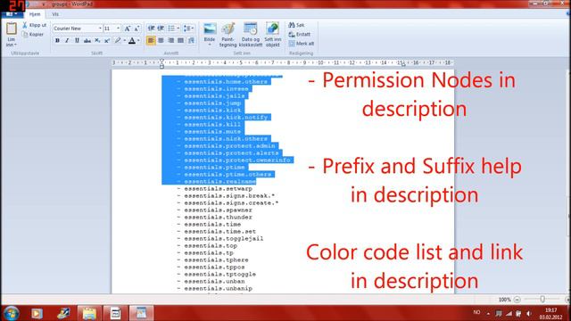 FULL TUTORIAL - How to add colors and ranks to Minecraft bukkit server 1.6 [HD] смотреть онлайн