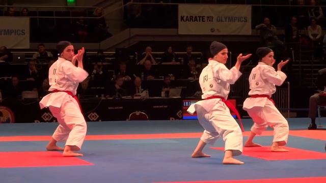IRAN Female Kata Team Bronze - 2014 World Karate Championships | WORLD KARATE FEDERATION смотреть онлайн