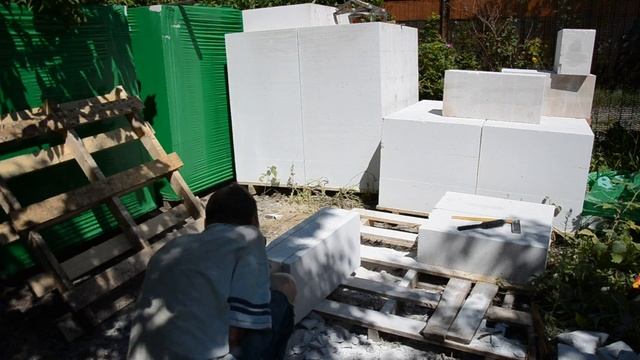 Изготовление и укладка U блоков. ч-5 смотреть онлайн