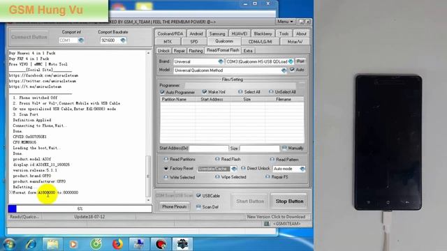 Factory Reset Oppo/Vivo Qualcomm Chip Pattern Lock by Miracle Thunder 2.82 смотреть онлайн
