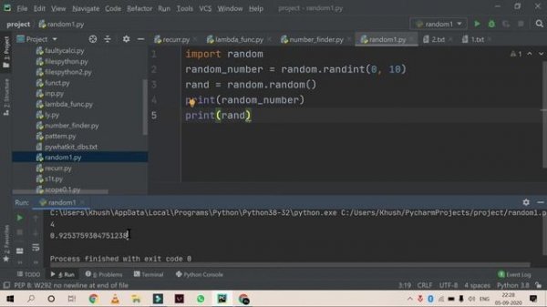 Random Module | Python Tutorials for Beginners in Hindi | Part-42 | #Python