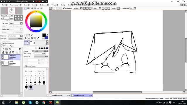 как нарисовать лололошку. Paint Tool Sai. смотреть онлайн