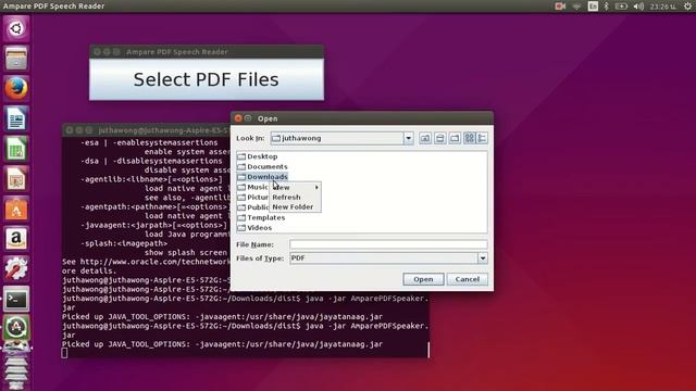 Read PDF Files Out Loud on Linux using Ampare PDF Speech Reader смотреть онлайн