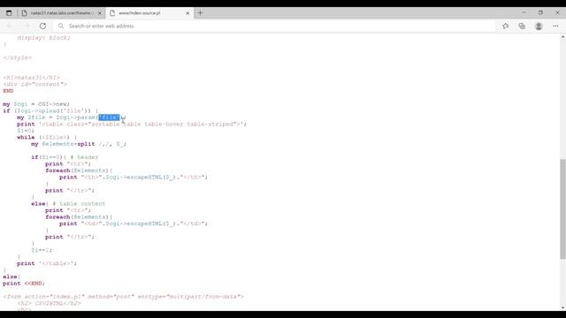 Natas31 思路与分析：use of ARGV in a while-loop of Perl смотреть онлайн