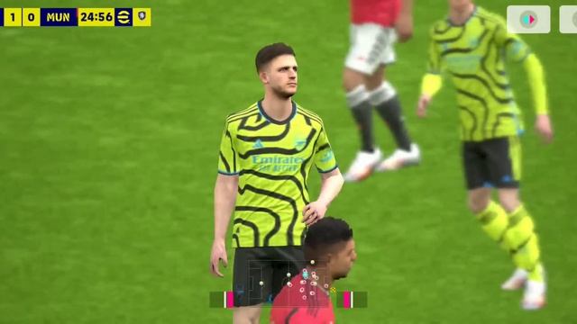 eFOOTBALL PES 2024 MOBILE GAMEPLAY??| ARSENAL vs MANCHESTER UNITED смотреть онлайн
