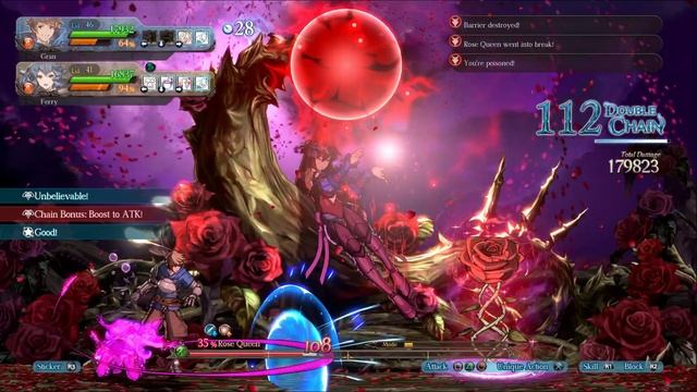 Granblue Fantasy Versus - Rose Queen Boss Fight смотреть онлайн