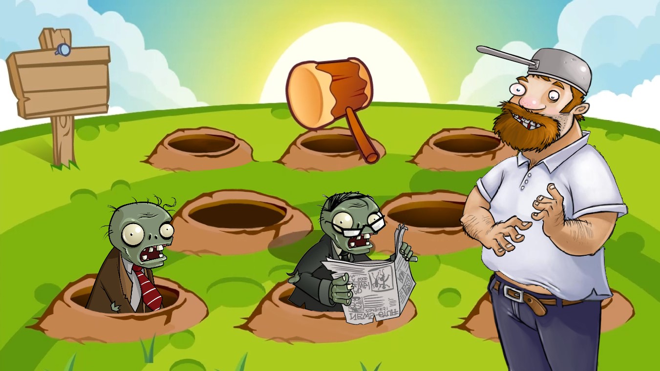 РАЗБИВАЕМ МОЗГИ КУВАЛДОЙ | РАСТЕНИЯ ПРОТИВ ЗОМБИ смотреть онлайн