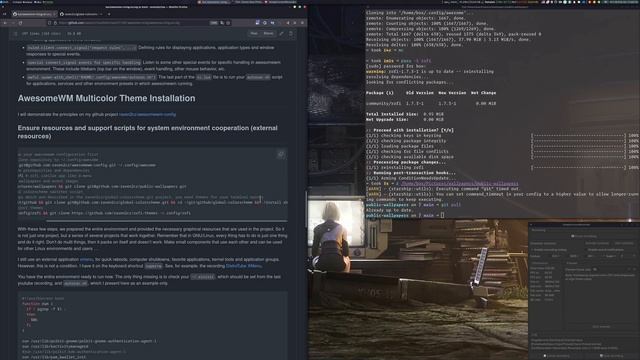 TUX: Linux World - AwesomeWM Ricing 1 - part 13 - English Version смотреть онлайн