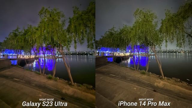 Galaxy S23 Ultra vs iPhone 14 Pro Max Camera Test After Updates (Night Time) смотреть онлайн