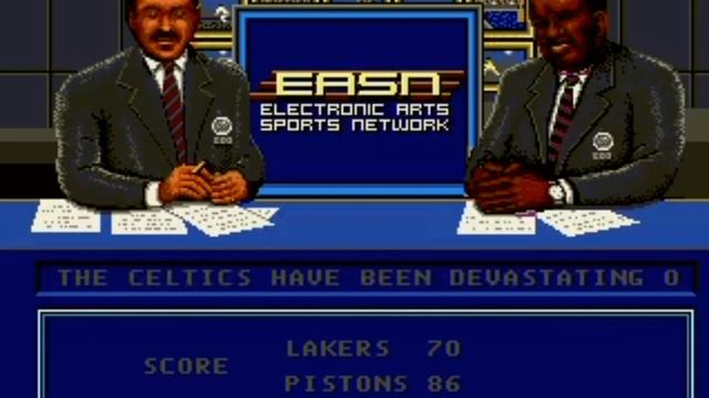 Lakers vs Celtics and the NBA Playoffs (Sega Mega Drive) Game 29: Lakers vs Pistons смотреть онлайн