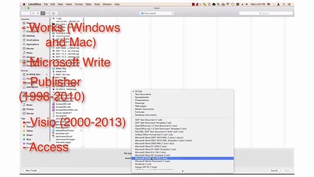 LibreOffice - File Formats