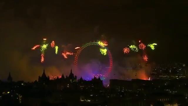 FullHD London New Year's Fireworks 2013 г Новогодний фейерверк в Лондоне смотреть онлайн