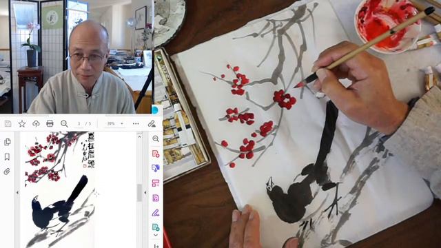 Dyker Librarians Present Creative Aging: Asian Brush Painting-Flowers and Birds in Qi Baishi Style смотреть онлайн