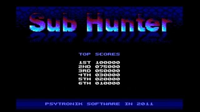 AMSTRAD CPC =+ SUB HUNTER += AWESOME GAME !!! смотреть онлайн