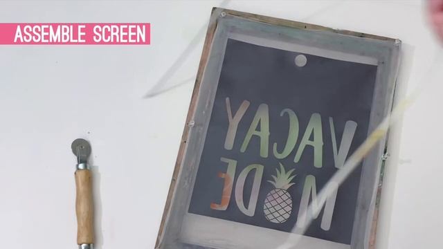 Make a Permanent Screen Printing Stencil with HTV смотреть онлайн