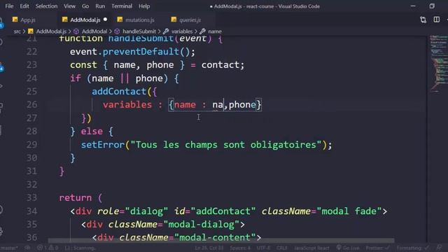 #reactjs darija from zero to hero (GraphQL ⚠ (add contact using mutation part 2) | graphql bdarija смотреть онлайн