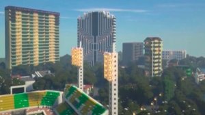 Школьник создал 3D-модель Краснодара в игре Minecraft