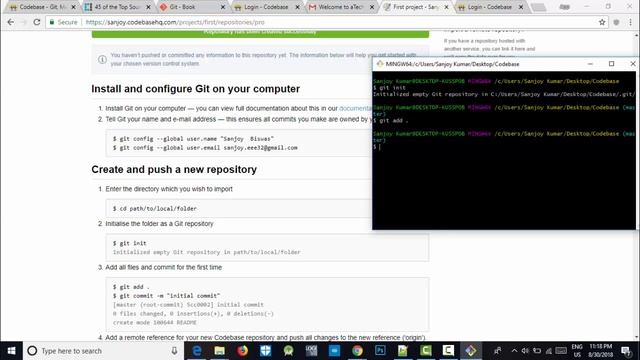 Git With CodeBase-5 | How to Upload code at CodeBase site | Bangla | смотреть онлайн