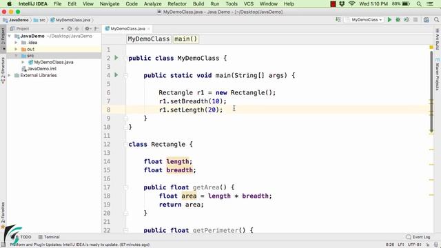 Java tutorial for CLASS, OBJECT, HEAP MEMORY, GETTER, SETTER. Object Oriented Java Tutorial #9.3 смотреть онлайн