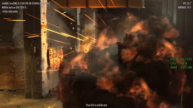 GeForce GTX 1050 ti -- Intel Core i3-7100 -- Mafia II Benchmark смотреть онлайн