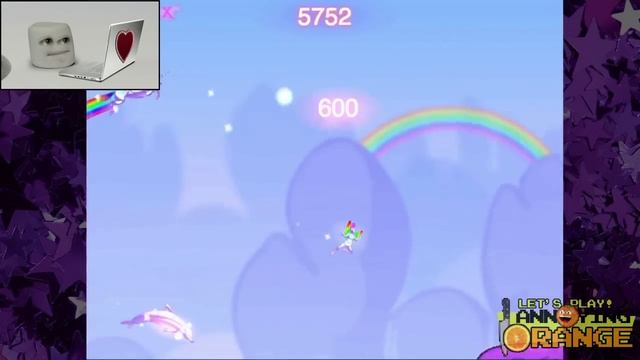 Annoying Orange Let's Play! - Marshmallow plays games! смотреть онлайн