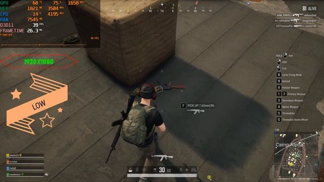 i3 10105F + GTX 1050 PlayerUnknown's Battlegrounds pubg смотреть онлайн