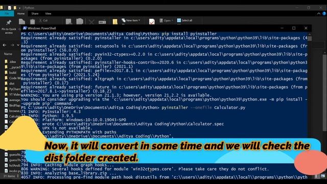 How to convert .py to .exe! 100% easy & working 2021 смотреть онлайн