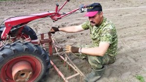 Борона для мотоблока МТЗ-09Н на 16 колесах/сеем зерно-смесь