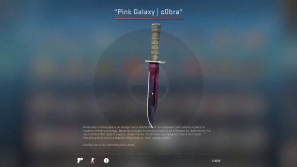 Bayonet | Doppler - Phase 2 - Pink Galaxy Float 0.008 Showcase