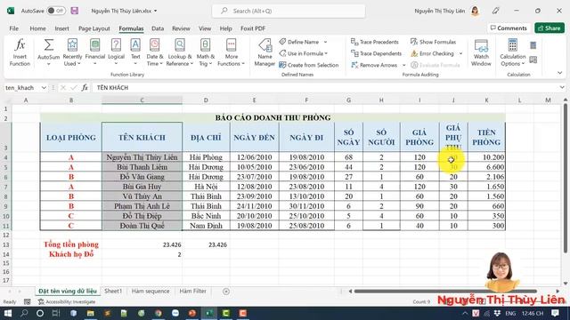 Hướng dẫn đặt tên cho vùng dữ liệu trong Excel - Define Name - Name Box смотреть онлайн