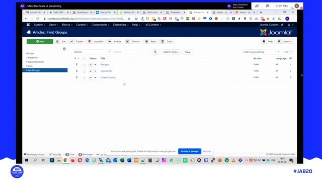 JAB20 – Playing with Custom Fields and overrides : creating an OpenStreetMap module смотреть онлайн