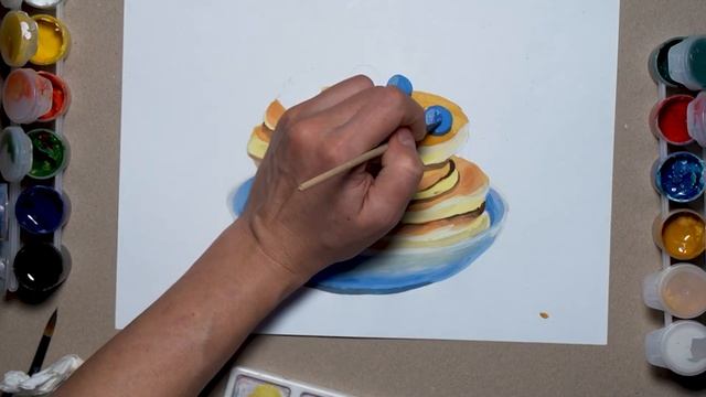 Мастер класс как нарисовать блины смотреть онлайн