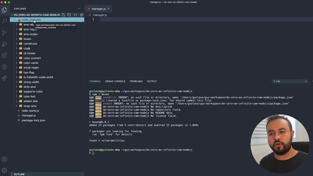 Como Utilizar o NPM, o gerenciador de pacotes do NodeJS [com exemplo] смотреть онлайн