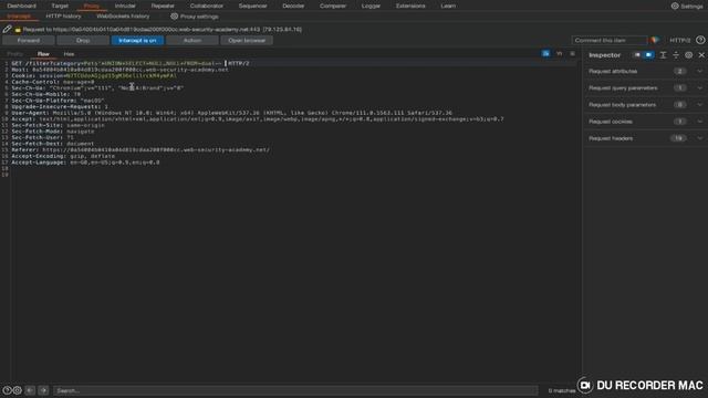 Port-Swigger lab challenge | SQL injection attack, listing the database contents on Oracle смотреть онлайн