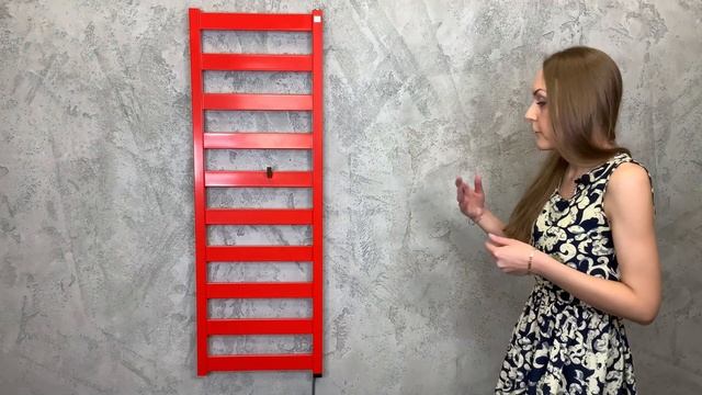 Красный полотенцесушитель Terma Vivo ONE 1140/400 Ral 3028 SX смотреть онлайн