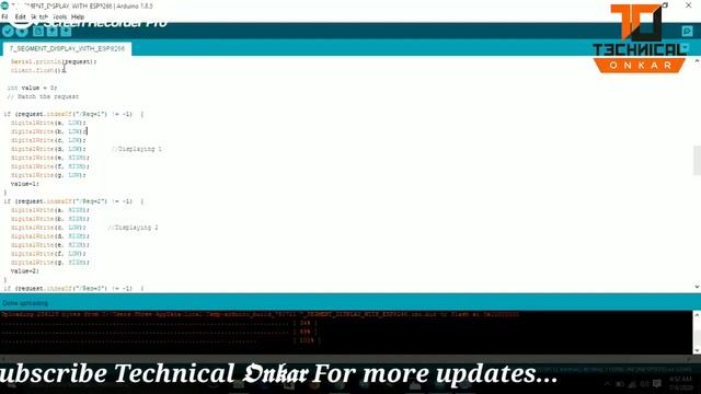 Node MCU interface with seven segment display смотреть онлайн