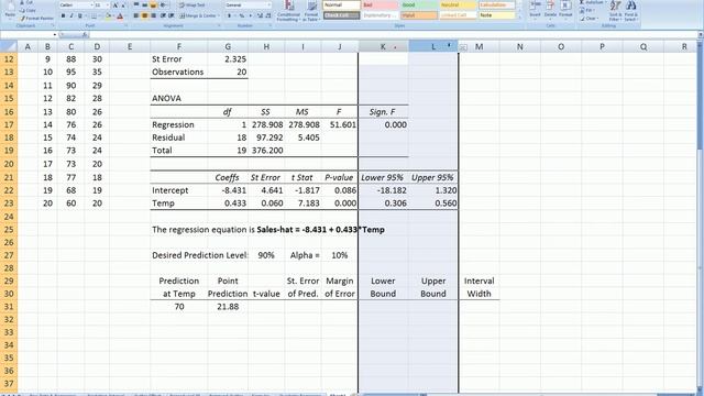 Prediction in Simple Regression смотреть онлайн