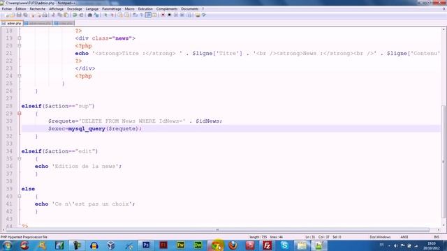 Système de news partie 2 - Formation PHP MySQL смотреть онлайн
