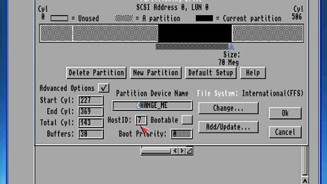 WinUAE - create HDF, and make partitions смотреть онлайн