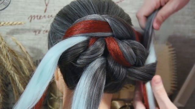 Шикарный пучок с канекалоном | Авторские причёски | Лена Роговая | Hairstyles by REM | Copyright © смотреть онлайн