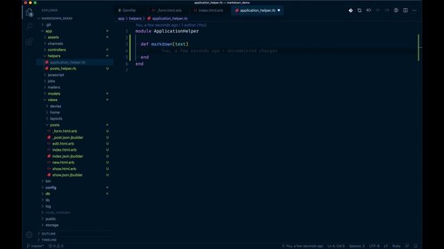 How to add markdown support to Ruby on Rails смотреть онлайн