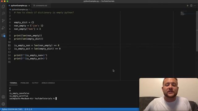 How To Check If A Dictionary Is Empty Python смотреть онлайн