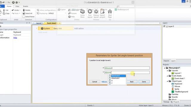 TDS In Construct2| #1 - Персонаж.