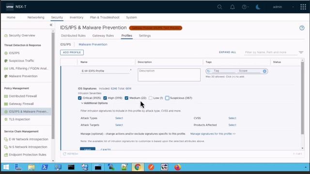 Install NSX Network Detection & Response | Enable NSX Distributed IDS/IPS Rules смотреть онлайн