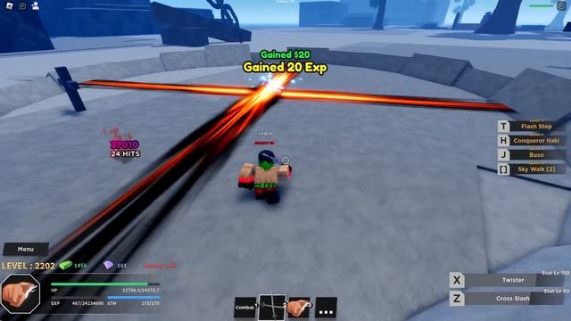 Becoming Zoro and Obtaining 3 Sword Style In Haze Piece Roblox смотреть онлайн