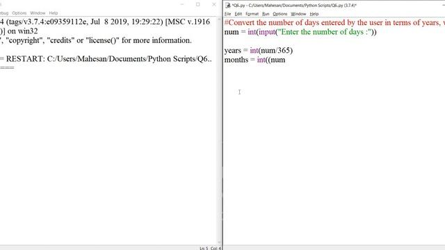Ques 6 | Convert number of days to years, weeks, and days | Python | #CBCDailyChallenge смотреть онлайн