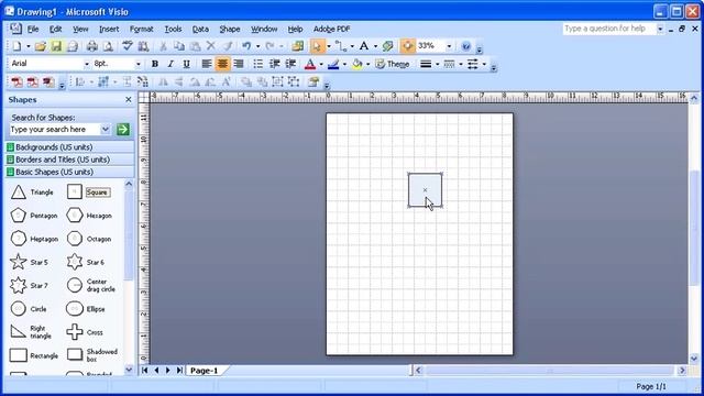 1.3 Microsoft Visio 2007: Basic Drawing Skills