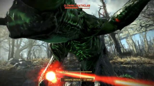 Fallout 4 - Glowing Deathclaw Fight смотреть онлайн