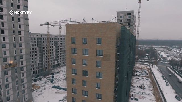 ЖК «Green Park» — аэросъемка МСКГуру. Ноябрь 2016. смотреть онлайн